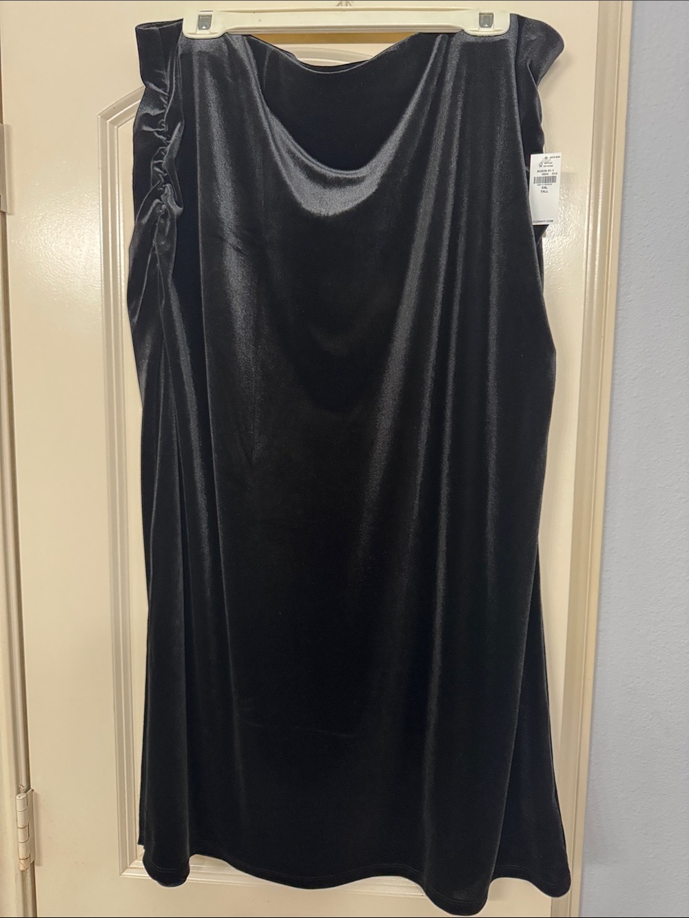 Old Navy Black Velvet Midi Skirt & Top Set